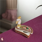 Aapnorajasthan - Painted Marble Roli Tika Holder