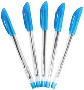 Natraj Apace Ball Pen - Blue 5 Pieces, With superior non fading German ink
