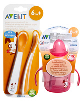 Combo pack of Weaning Spoons & Sipper (Pack of 2)