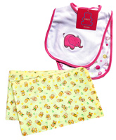 Combo pack of Bed Protector & Bib Set (Pack of 2)