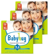 7 in 1 Premium Baby Diapers Extra Large, 12 Kg and above, 32 Pieces (Combo Pack of 3)