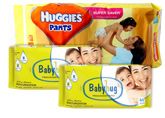 Huggies - Pants L (8-14 kg), 38 Pants with 2 Baby Hug - Premium Baby Wipes 40 Pieces combo (Set of 3)