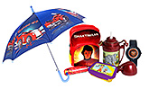 Shaktiman School Bag with Wrist Watch,Umbrella,Lunch Box & Water Bottle