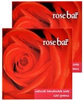 Natural Bath & Body Bathing Bar - Rose (Pack Of 2) 
