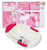 Baby Bather with Fisher-Price Layette Gift Set (Set of 14)