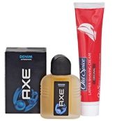 Axe Aftershave with Old Spice Shaving Cream Combo (Set of 2)