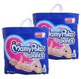 Mamy Poko Pants - Pant Style Diapers Size S(68), 4 - 8 kg (Combo Pack of 2)