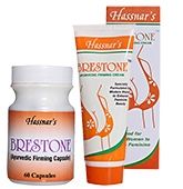Hassnar Brestone Ayurvedic Firming Capsules and Cream (Combo Pack of 2)