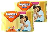 Huggies Pants M (5-11kg), 44 Pants (Combo Pack of 2)