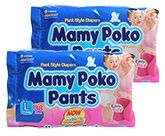 Mamy Poko Pants L (9 -14 Kg), 38 Pieces (Combo Pack of 2)