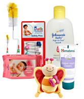 Baby Safety and Skin Care Combo with Musical Butterfly (Set of 6)
