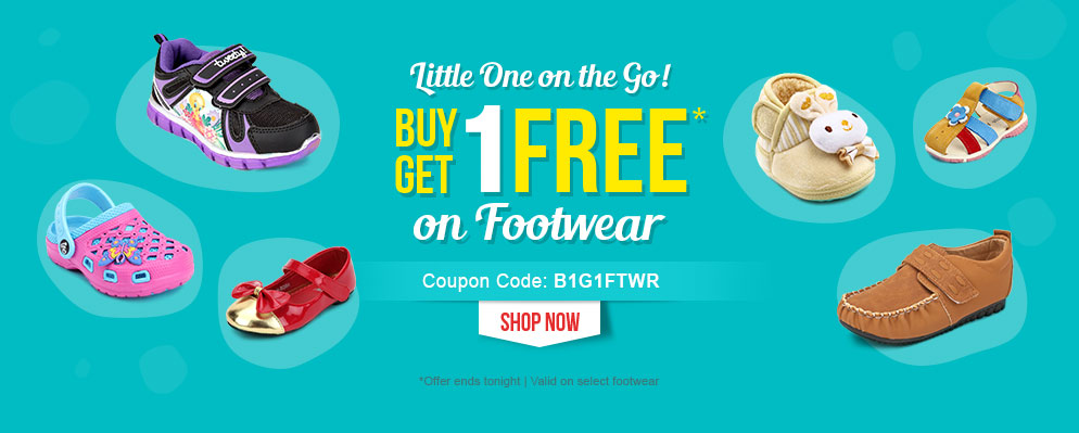 Firstcry : Buy 1 Get 1 Free* on 1000+ Footwear Styles | Online Shopping ...
