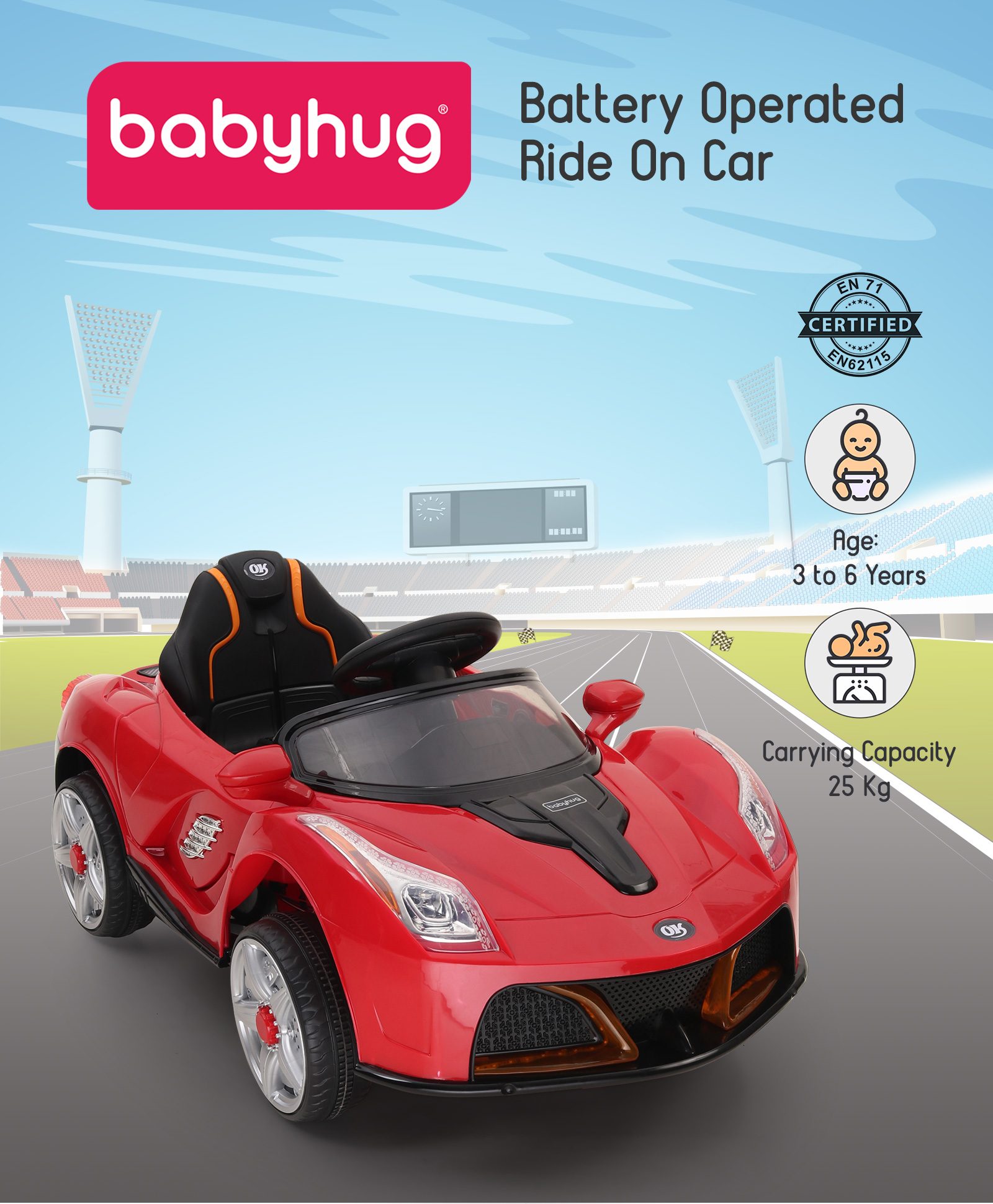 babyhug battery car