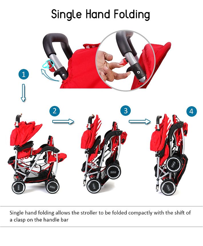 babyhug twin stroller