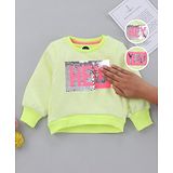 Vitamins Full Sleeves Sweatshirt Reversible Sequin - Green