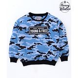 Ruff Full Sleeves Printed Slim Fit Sweatshirt - Blue