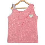 Tiny Girl Sleeveless Polka Dotted Top - Pink