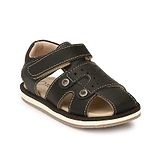 TUSKEY Velcro Straps Sandals - Dark Brown