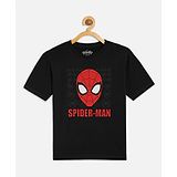 Kidsville Spiderman Printed Short Sleeves Tee - Black