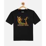 Kidsville Half Sleeves Scooby Doo Printed Tee - Black