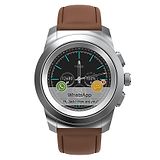 Noise Fit Fusion Hybrid Smart Watch with Leather Strap - Vintage Brown