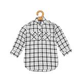 Actuel Full Sleeves Checked Shirt - White  Navy