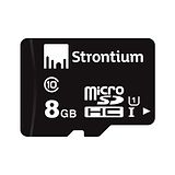 Strontium 8 GB  Micro Class Memory Card - Black