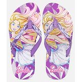 Kidsville Barbie Featured Flip Flops - Purple