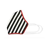 Airific Face Mask Stripe Print - Black and White