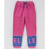 Elle Kids Full Length Text Print Sweat Joggers - Pink