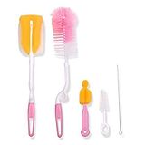 Safe-O-Kid Bottle Cleaning Set - Yellow Pink