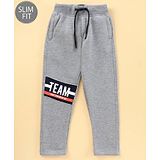 Ruff Full Length Joggers Text Graphic - Grey