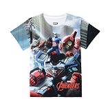 Marvel by Wear Your Mind Half Sleeves Avengers Printed Tee - Blue