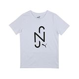 PUMA Half Sleeves NJR Tee Jr - White