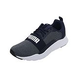 PUMA Wired Knit Jr Lace Up Casual Shoes - Blue & White