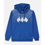 Kidsville Full Sleeves Batman Printed Hoodie - Blue