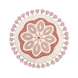 Crane Baby Parker Collection Mandala Pillow - Pink