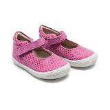 Beanz Sequin Faux Leather Velcro Strap Bellies - Pink