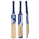 Strauss English Willow Wood Cricket Bat 11000 - Beige Navy Blue