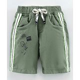 Little Kangaroos Knee Length Bermuda Cactus Print - Pista Green