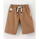 Little Kangaroos Knee Length Bermuda Solid - Brown