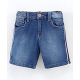 Little Kangaroos Knee Length Denim Bermuda Solid - Blue