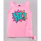 Vitamins Sleeveless Tank Top Hi Print - Neon Pink