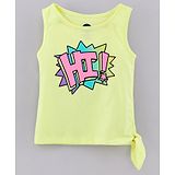 Vitamins Sleeveless Tank Top Hi Print - Neon Yellow