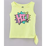 Vitamins Sleeveless Tank Top Hi Print - Neon Yellow