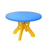 eHomeKart Plastic Round Table - Blue Yellow