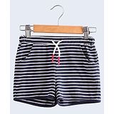 Beebay Striped Shorts - Navy Blue