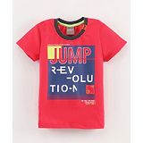 Little Kangaroos Half Sleeves Printed T Shirt - Red