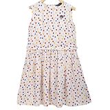 Allen Solly Juniors Sleeveless Frock Heart Print - White