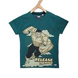 Allen Solly Juniors Half Sleeves Tee Hulk Print - Green